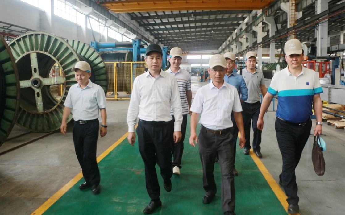 貴州省畢節市人民政府副市長丹彤一行蒞臨廣州電纜公司考察交流