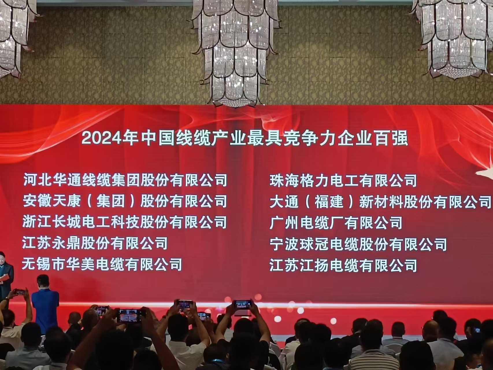 穩步攀升！廣州電纜榮登中國線纜產業 最具競爭力企業第 28 位