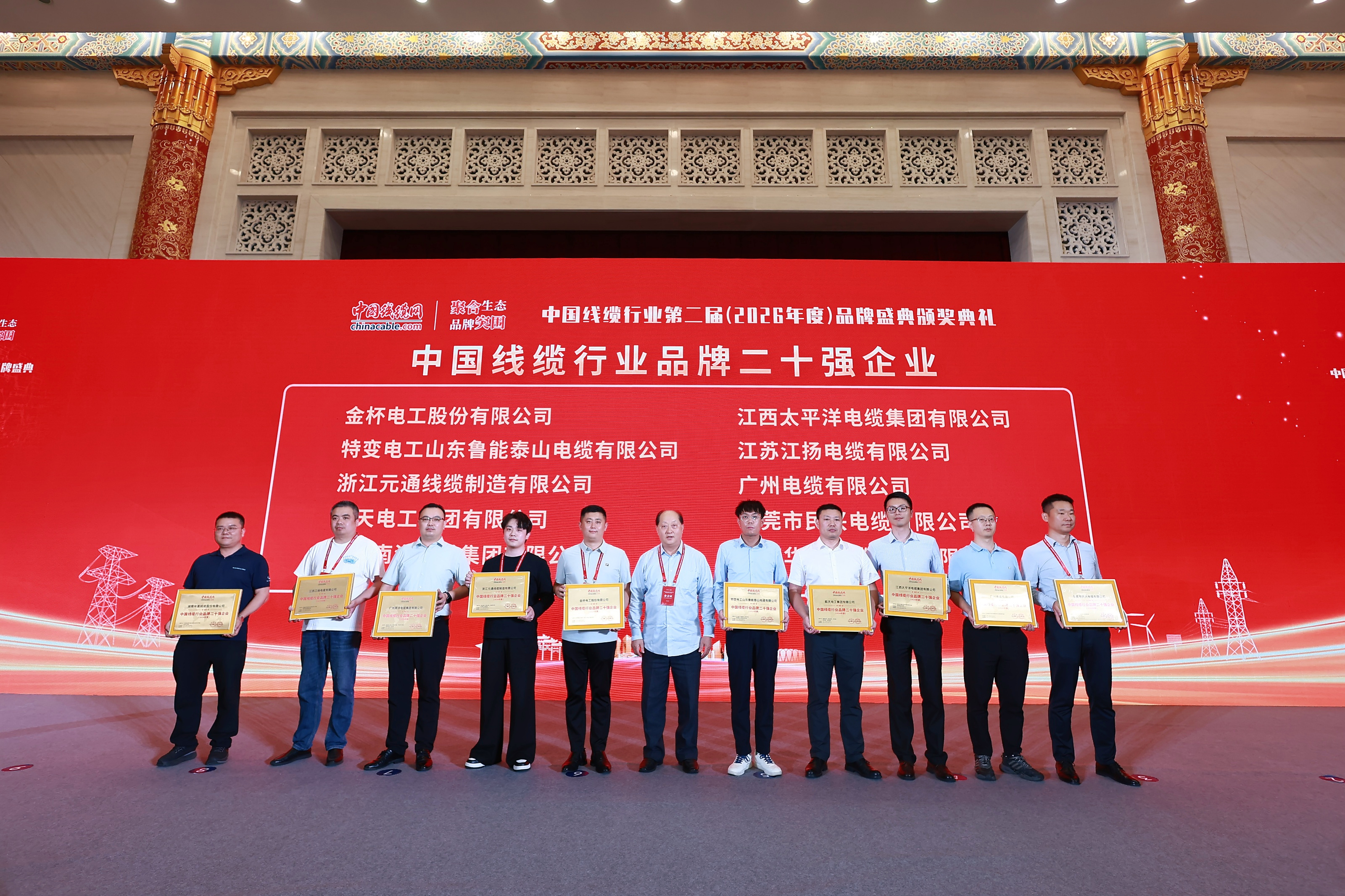 喜報！廣州電纜獲評中國線纜行業品牌二十強企業(圖1)